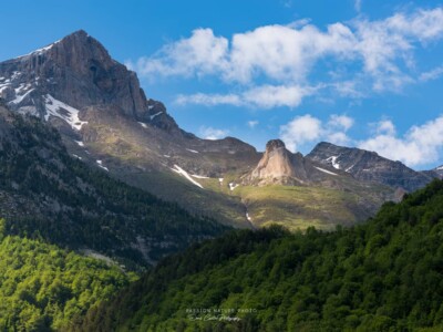Le sommet de La Pineta dans les montagnes Espagnoles