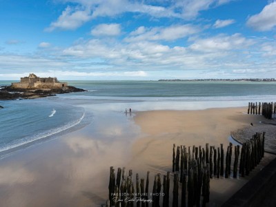 St Malo, le Grand Bé sous la lumière