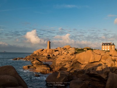 Ploumanach, Le Phare à la lumière du soir
