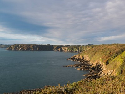 Plouha, les falaises à la peinture d'or